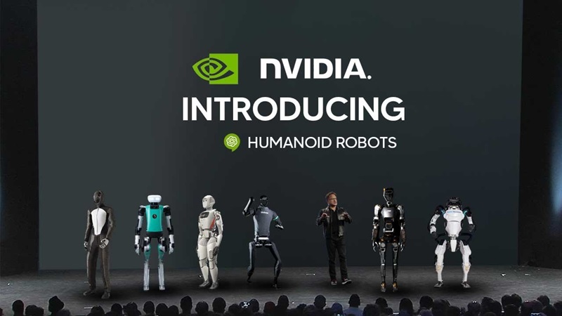 Nvidia humanoid robotok