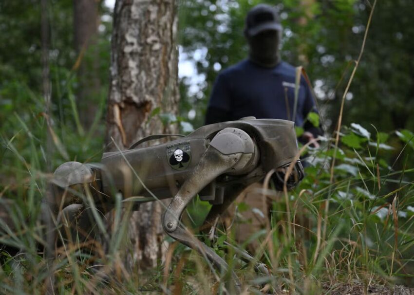 Robodog, robotkutya, ukrajna, frontvonal, ukrán, oroszország,
