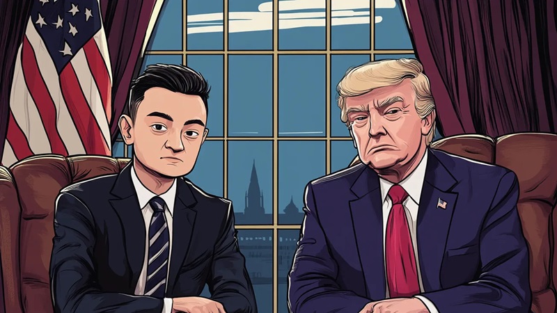 Justin Sun Donald Trump WLFI token