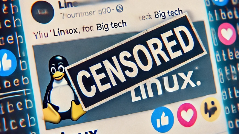 FB cenzúra Linux
