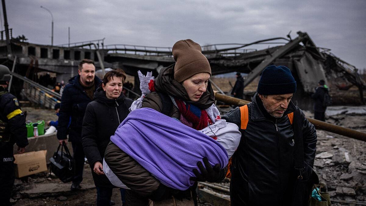 Ukrán menekültek eloszlása